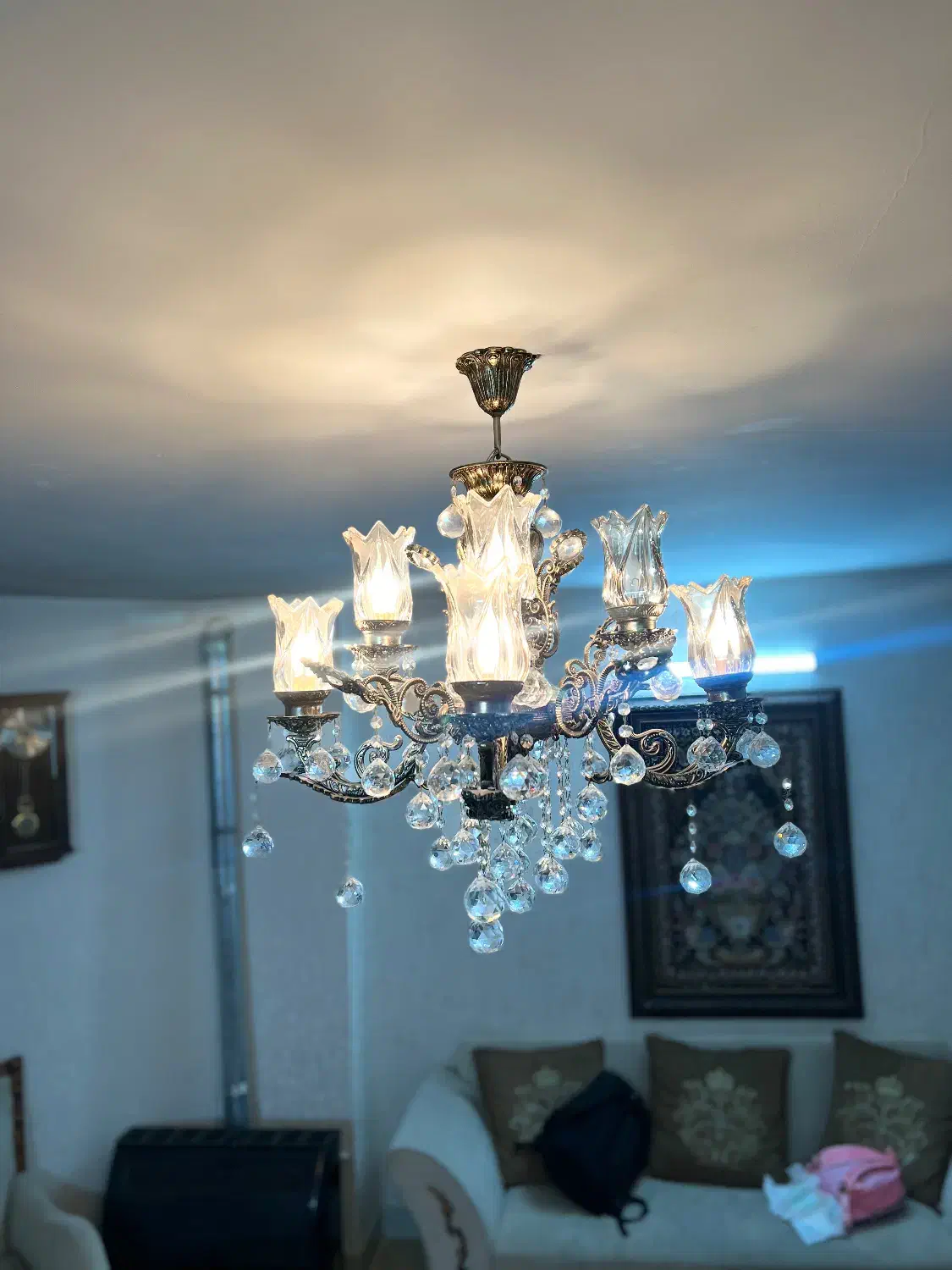 لوستر برنجی|لوستر و چراغ آویز|اصفهان, ملک‌شهر|دیوار