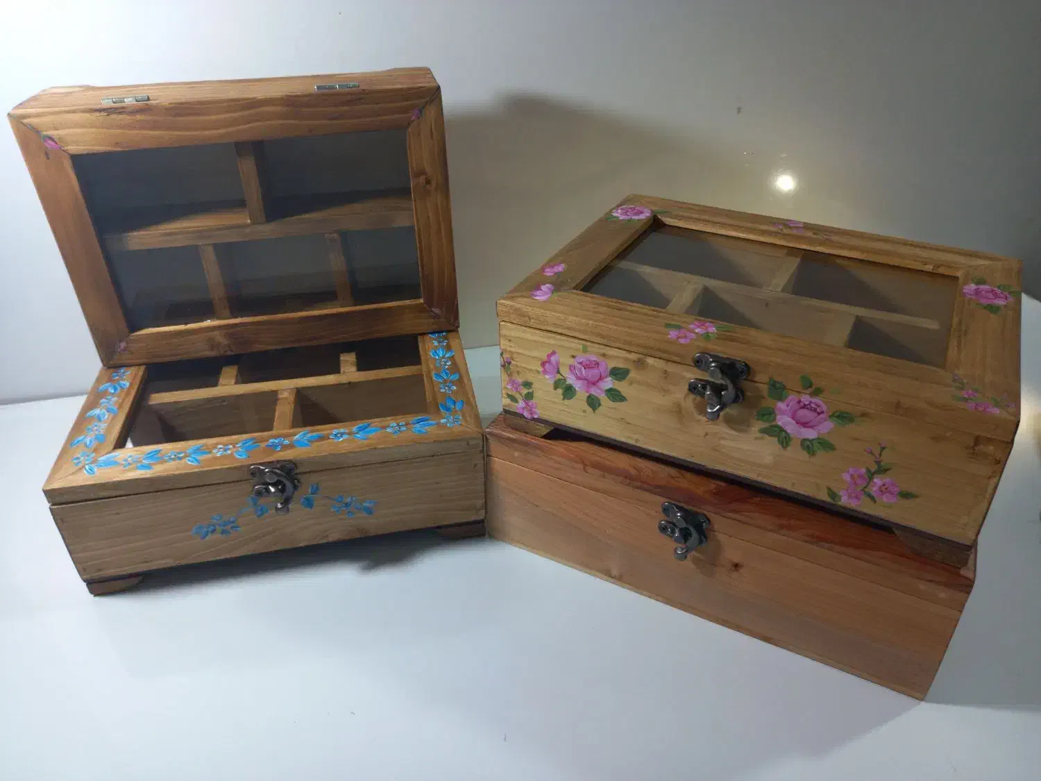 باکس تی بگ تمام چوب نقاشی شده|صنایع دستی و سایر لوازم تزئینی|بجنورد, |دیوار