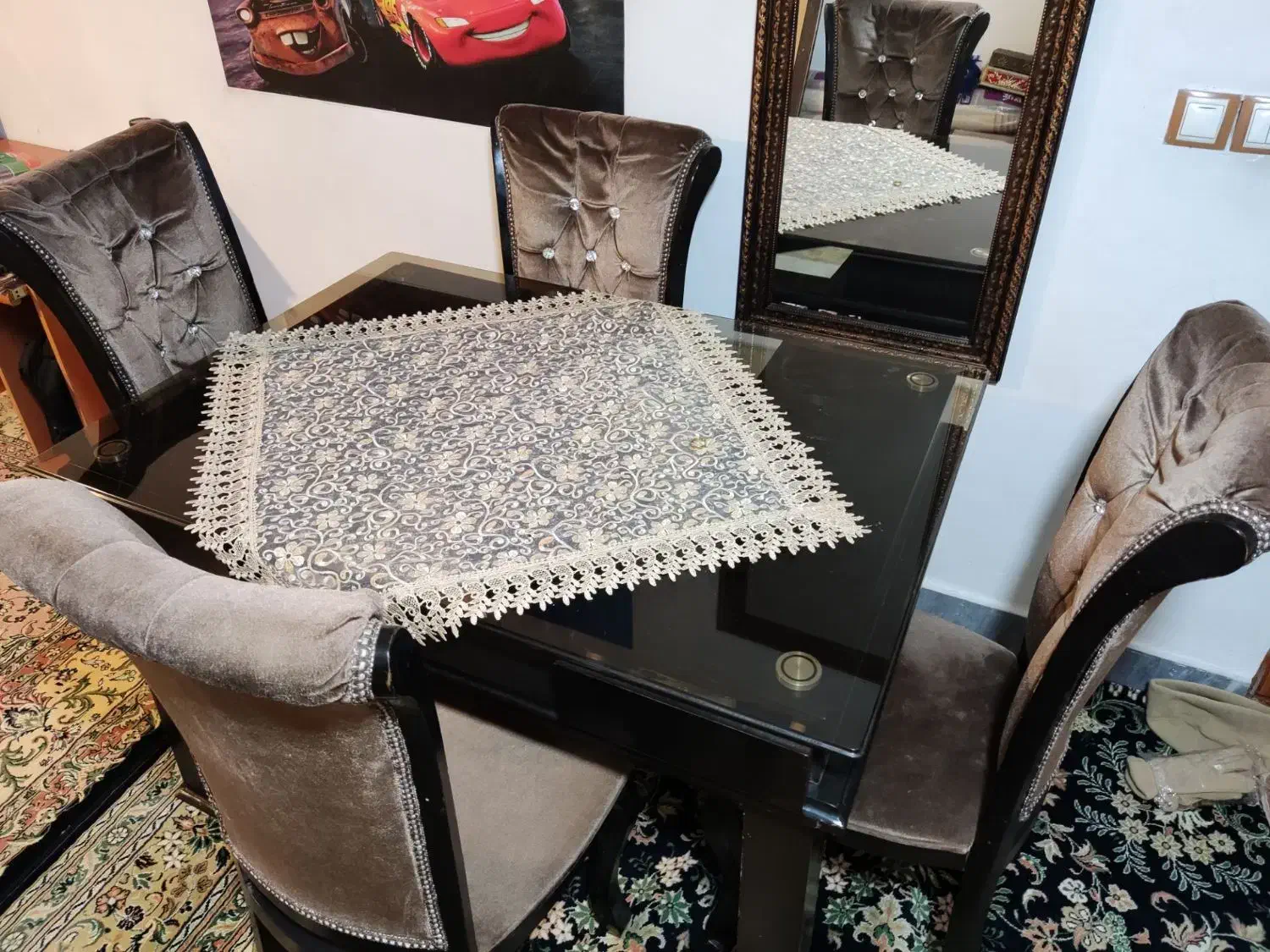 میز غذا خوری|میز و صندلی غذاخوری|نهاوند, |دیوار