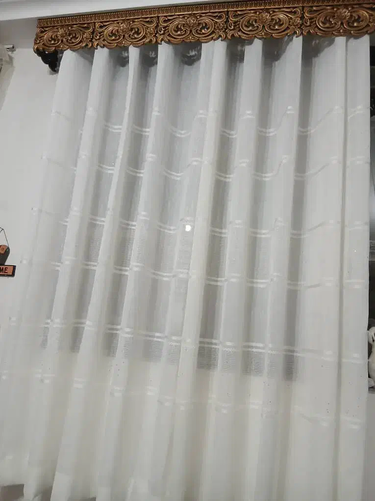 پرده اماده تمیز پانچی نصب نشده تا الان|پرده، رانر، رومیزی|لنگرود, |دیوار