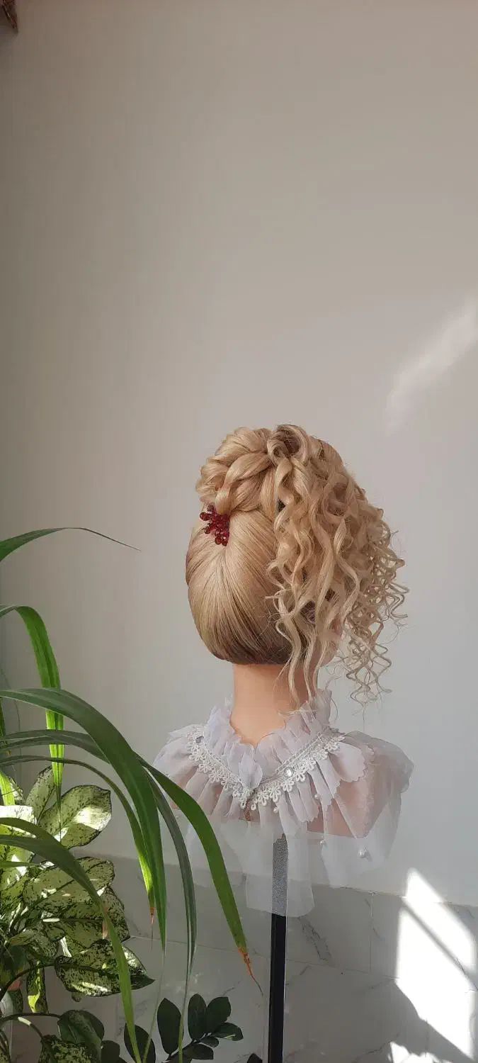 مدل شنیون اقتصادی|خدمات آرایشگری و زیبایی|گناباد, |دیوار