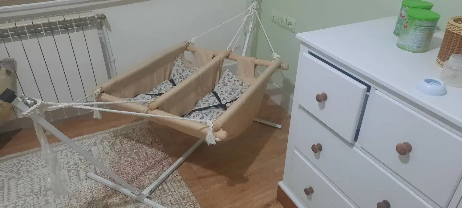 گهواره لندی دو قلویی|اسباب و اثاث بچه|خرمدره, |دیوار