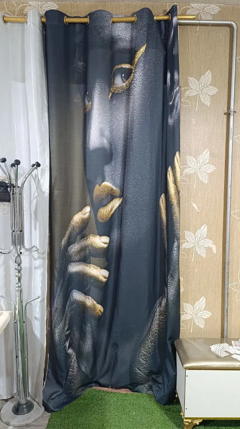 پرده پانچی هازان قابل شستشو درحدنو|پرده، رانر، رومیزی|میاندوآب, |دیوار