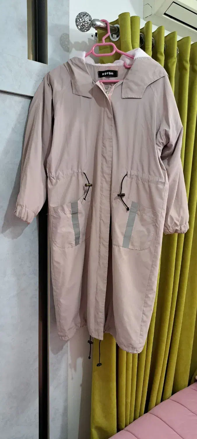 کاپشن بلند کلاهدار خز دار|لباس|آمل, |دیوار