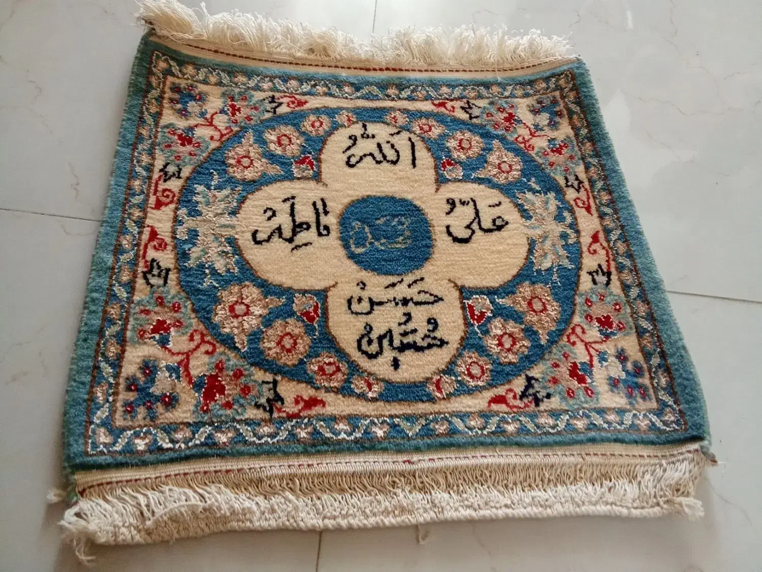 تابلو فرش دستباف قدمت پنجاه سال|تابلو فرش|اصفهان, ارغوانیه|دیوار