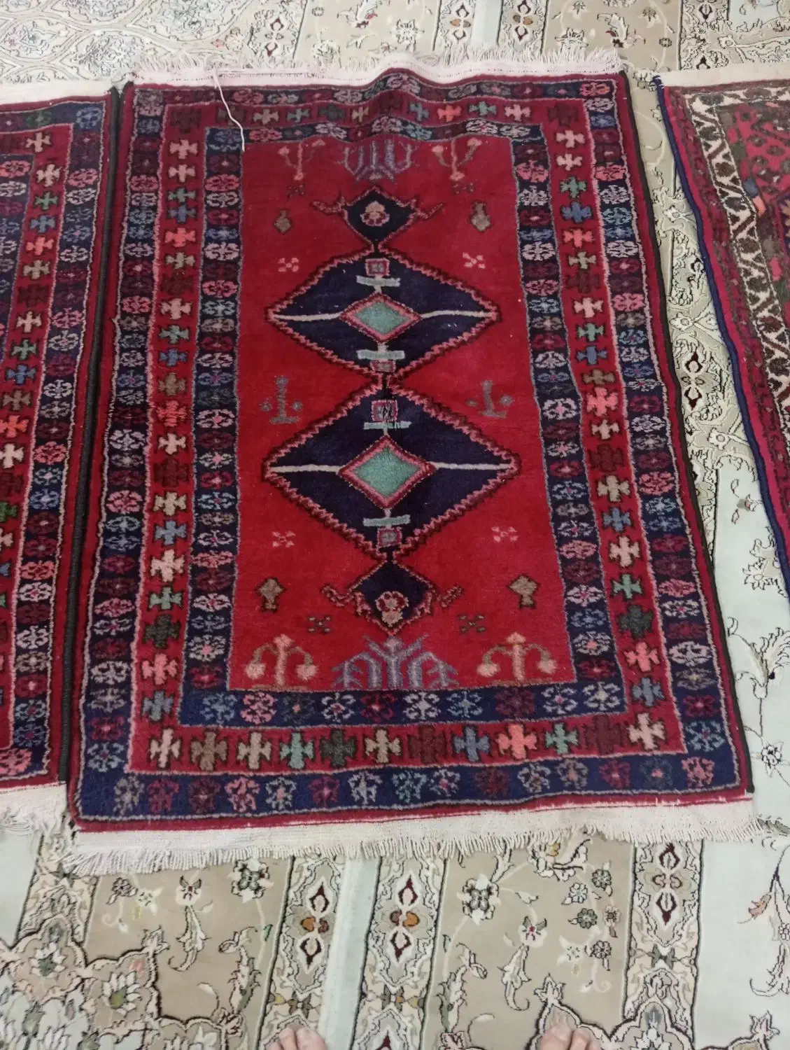 فرش دست بافت انتیک|فرش|الوند, |دیوار