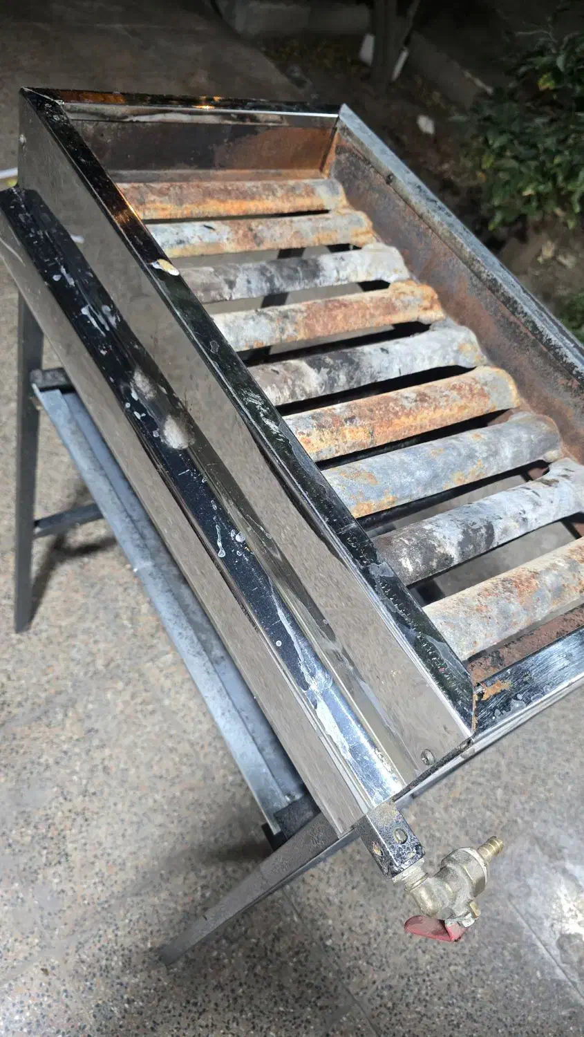 کباب پز گازی استیل ۵۰×۲۵|اجاق گاز و لوازم برقی پختوپز|بافق, |دیوار