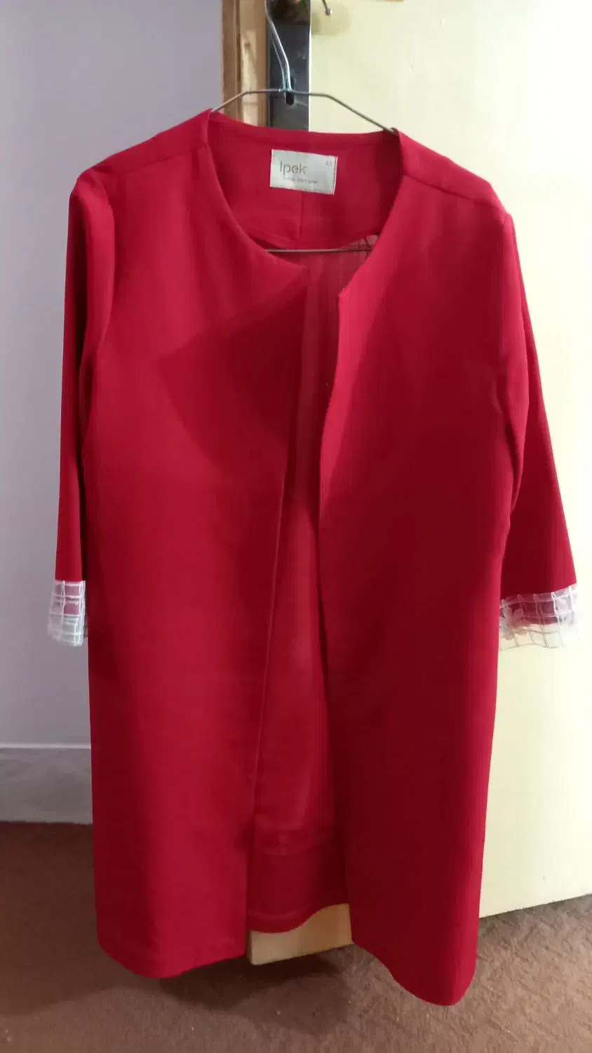 مانتو کرپ قرمز  نو|لباس|ساوه, |دیوار