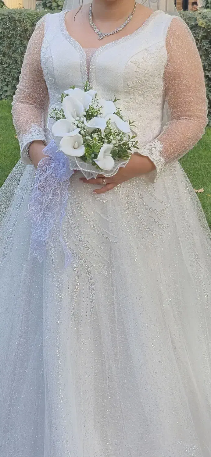 لباس عروس مزونی با جزئیات|لباس|تهران, شهرک آزمایش|دیوار