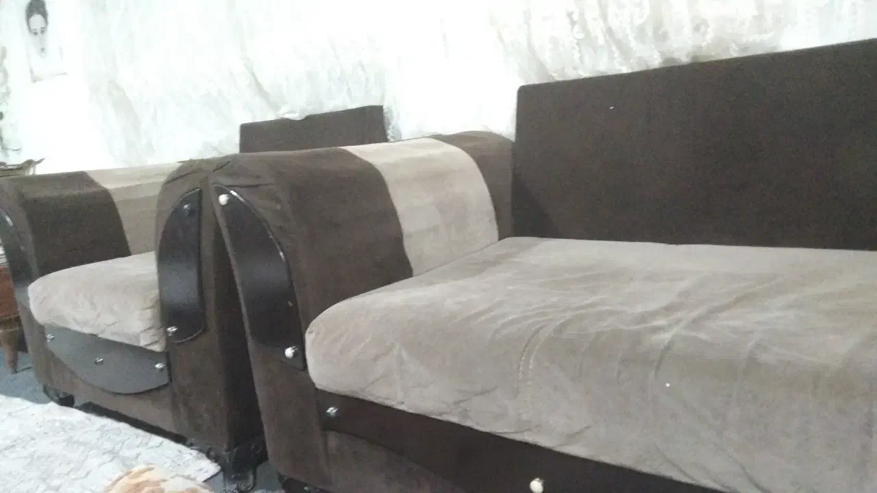مبل ۸نفره ۶تومن ولی جلو مبلی تازه هستش ضد خش ۳تومن|مبلمان خانگی و میز عسلی|نقده, |دیوار