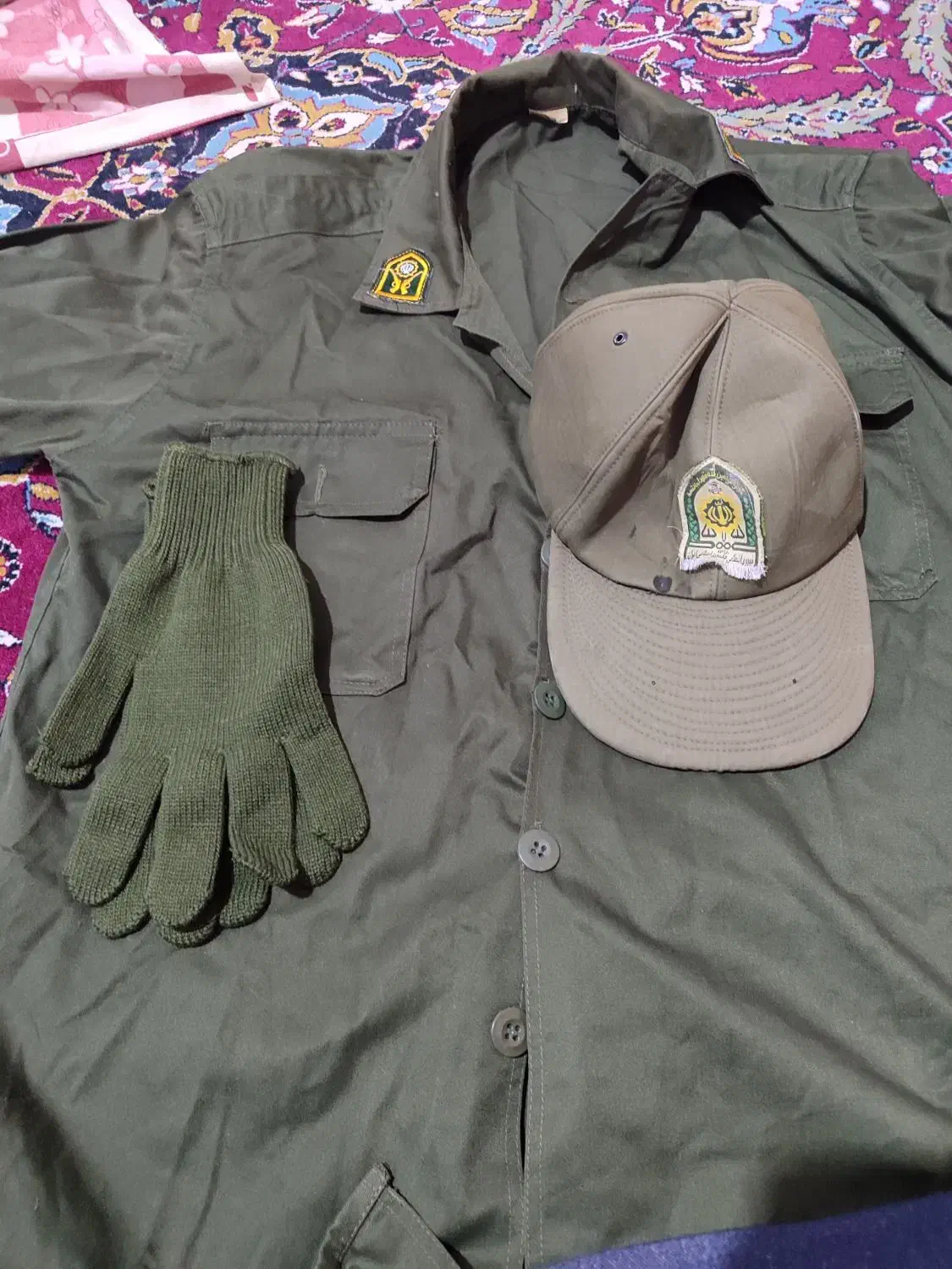 پیراهن نظامی.کلاه .دستکش نو نو|لباس|سیرجان, |دیوار