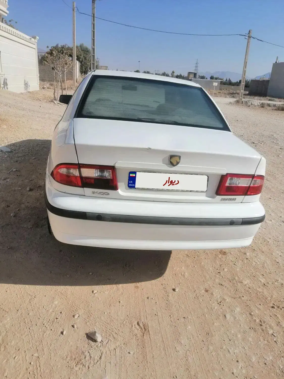 ماشین سمند EF7 سفید|خودرو سواری و وانت|فیروزآباد (فارس), |دیوار