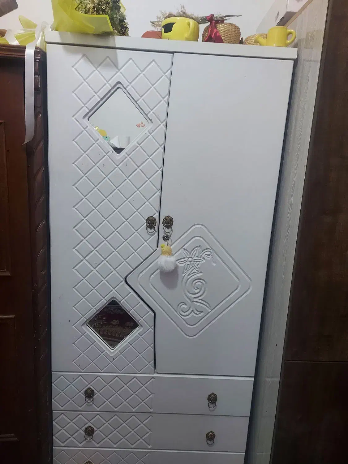 تخت کمد نوجوان جوان|تخت و سرویس خواب|زرند, |دیوار