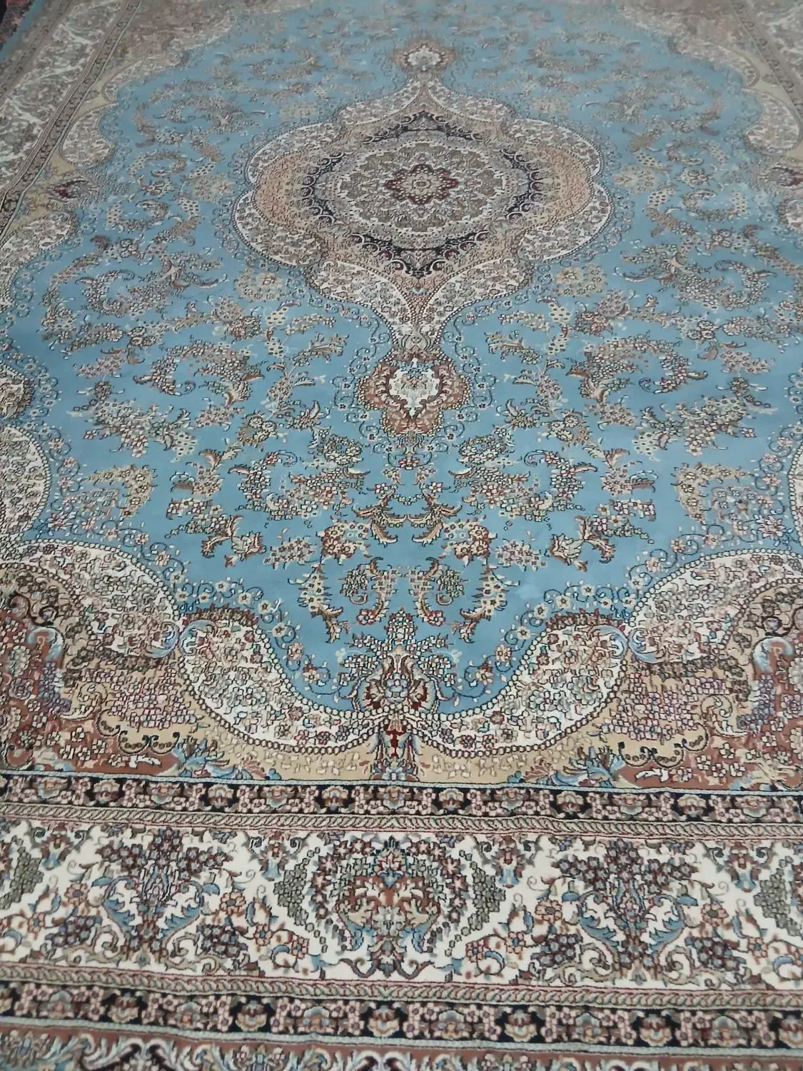 فرش جفت ۱۲متری ریزبافت صدرصداکرولیک|فرش|بجنورد, |دیوار