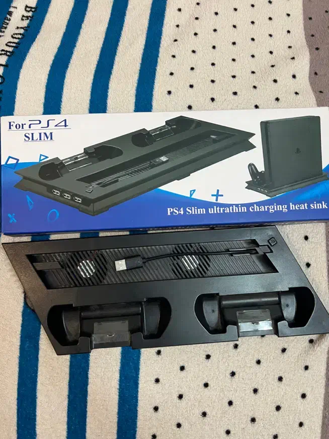 شارژر دسته و فن ps4 slim|کنسول، بازی ویدئویی و آنلاین|قم, عمار یاسر|دیوار