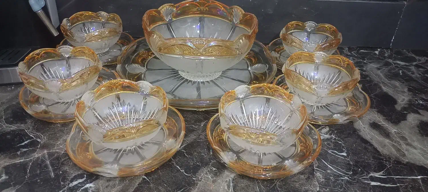 ۱۴پارچه کریستال|ظروف سرو و پذیرایی|مشهد, خواجه ربیع|دیوار