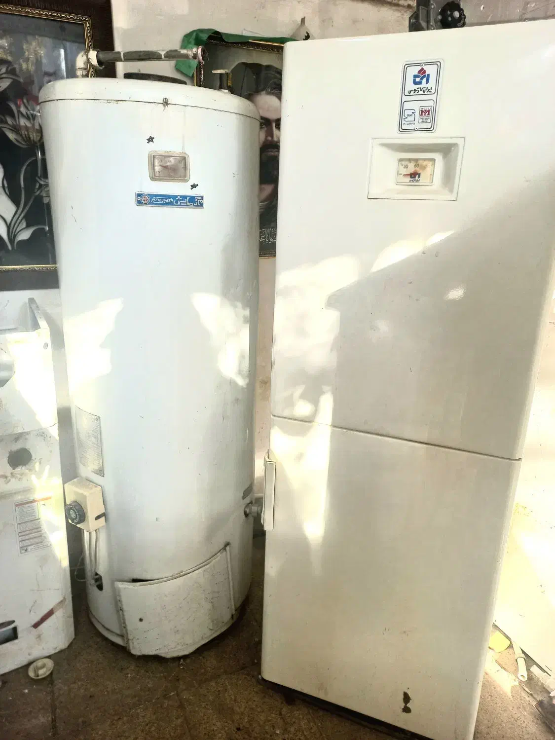فروش ابگرمکن زمینی یخچالی و استوانه ای بزرگ|آبگرمکن، پکیج، شوفاژ|مشهد, گاز|دیوار