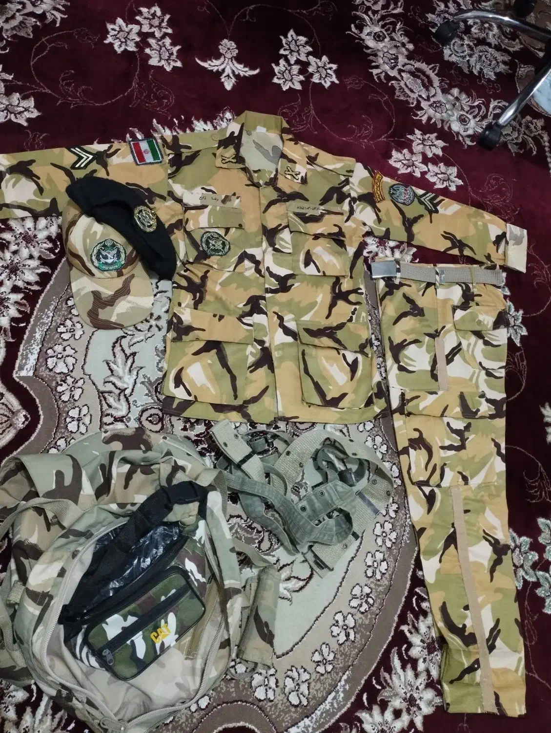 کوله پشتی،لباس و شلوار،کلاه،کمرنبد و فانسخه سربازی|کوهنوردی و کمپینگ|تهران, تهرانسر شمالی|دیوار