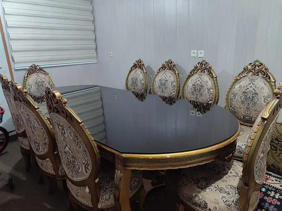 میز نهار خوری ۸ نفره|میز و صندلی غذاخوری|اهواز, زیتون کارگری|دیوار