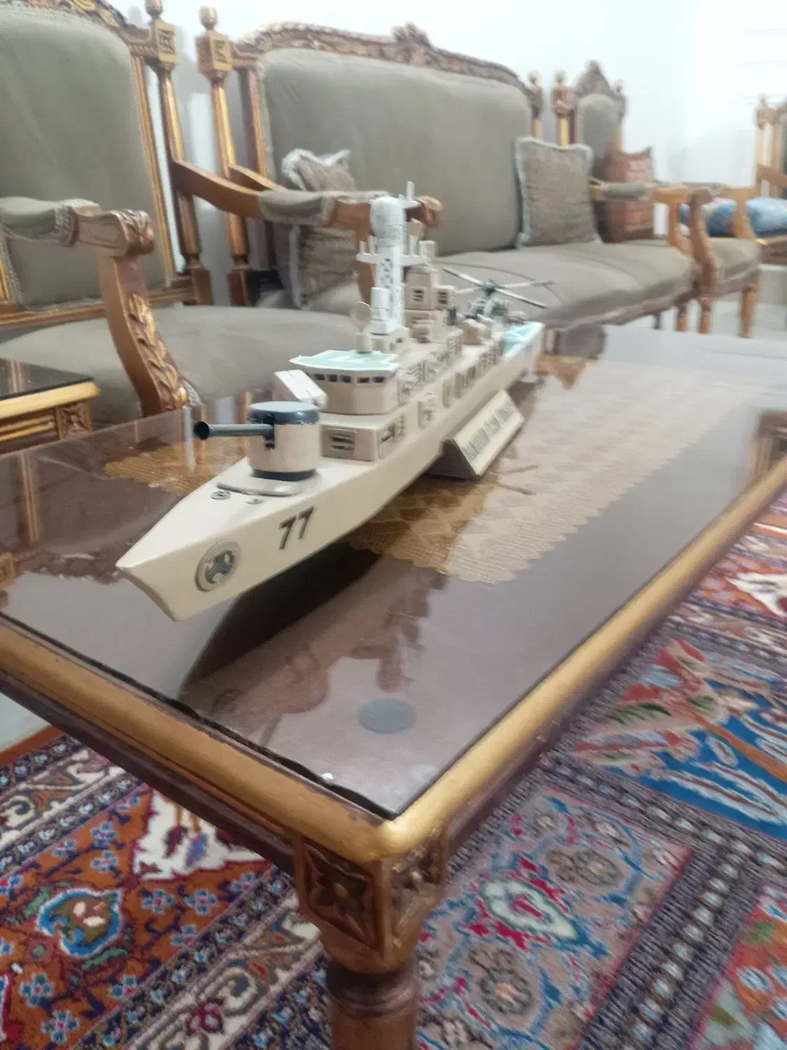 کشتی چوبی|مجسمه، تندیس، ماکت|تربتحیدریه, منصوریه|دیوار