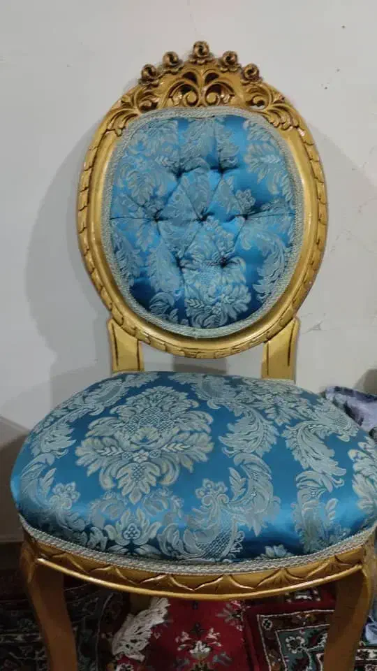 مبل سلطنتی ۷نفره رنگ فیروزه ای سالم چوپ راش|مبلمان خانگی و میز عسلی|تهران, مشیریه|دیوار