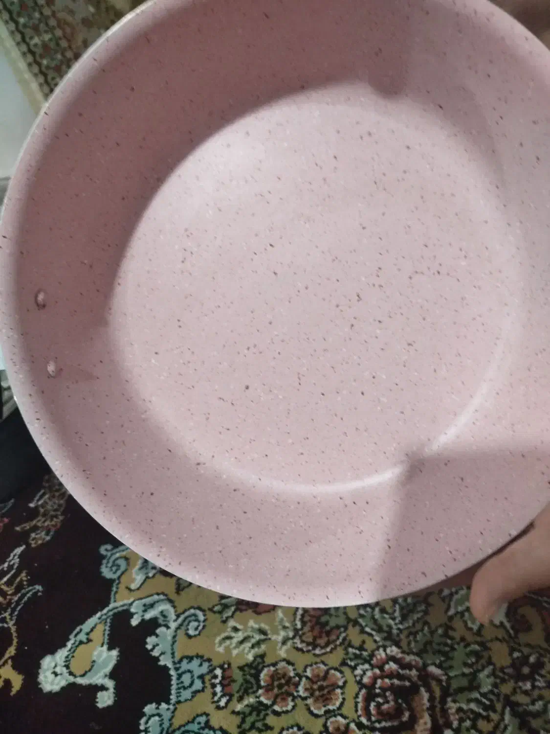 قابلمه هفت پارچه ضد خش مشکی داخل صورتی|ظروف پخت‌وپز|الوند, |دیوار