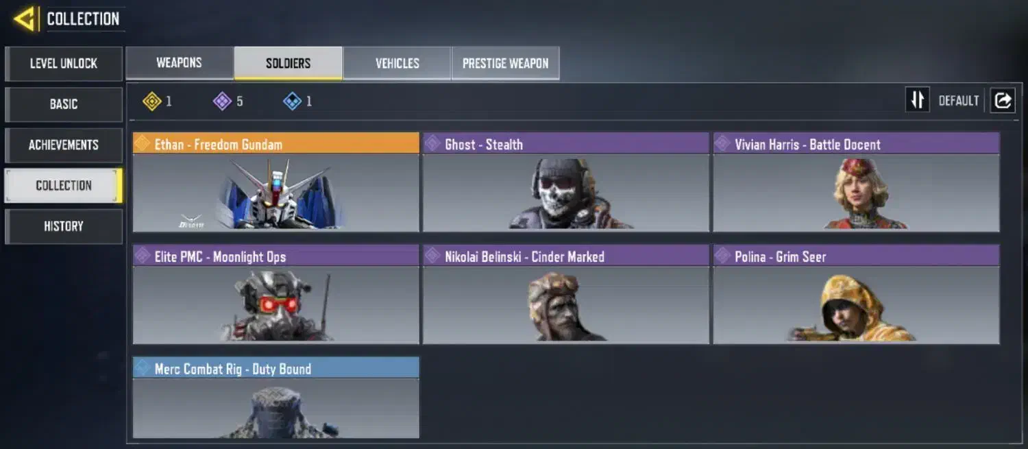 اکانت کالاف اسکین لجند گاندانا|کنسول، بازی ویدئویی و آنلاین|فیروزه, |دیوار