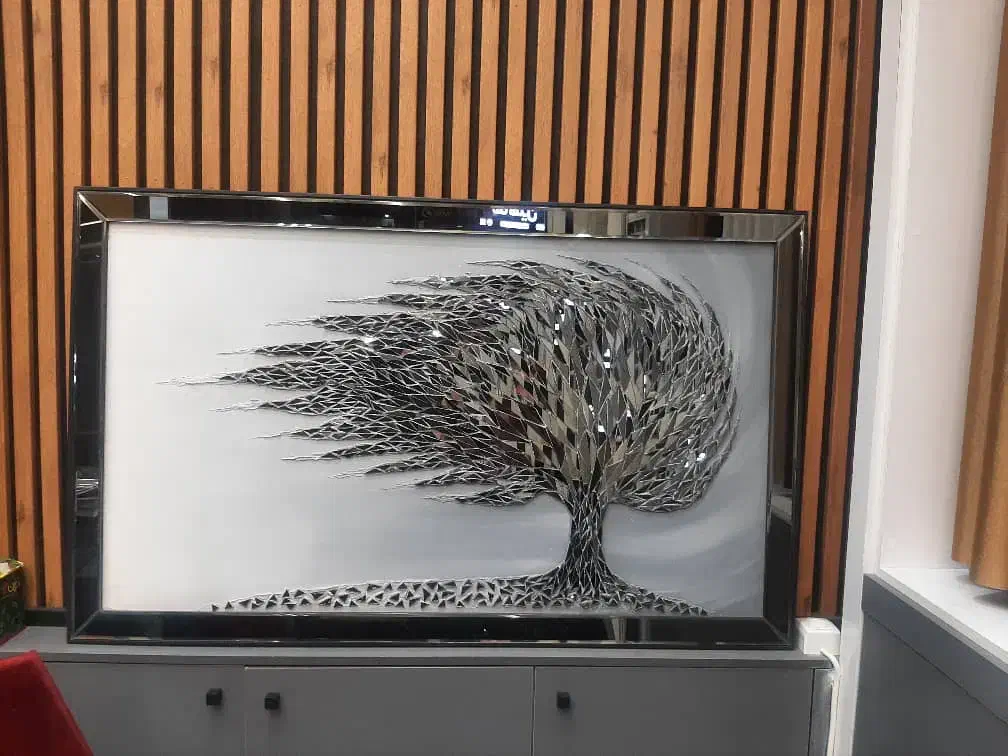 تابلو کارشده با آینه|تابلو، نقاشی، عکس|رشت, باهنر|دیوار