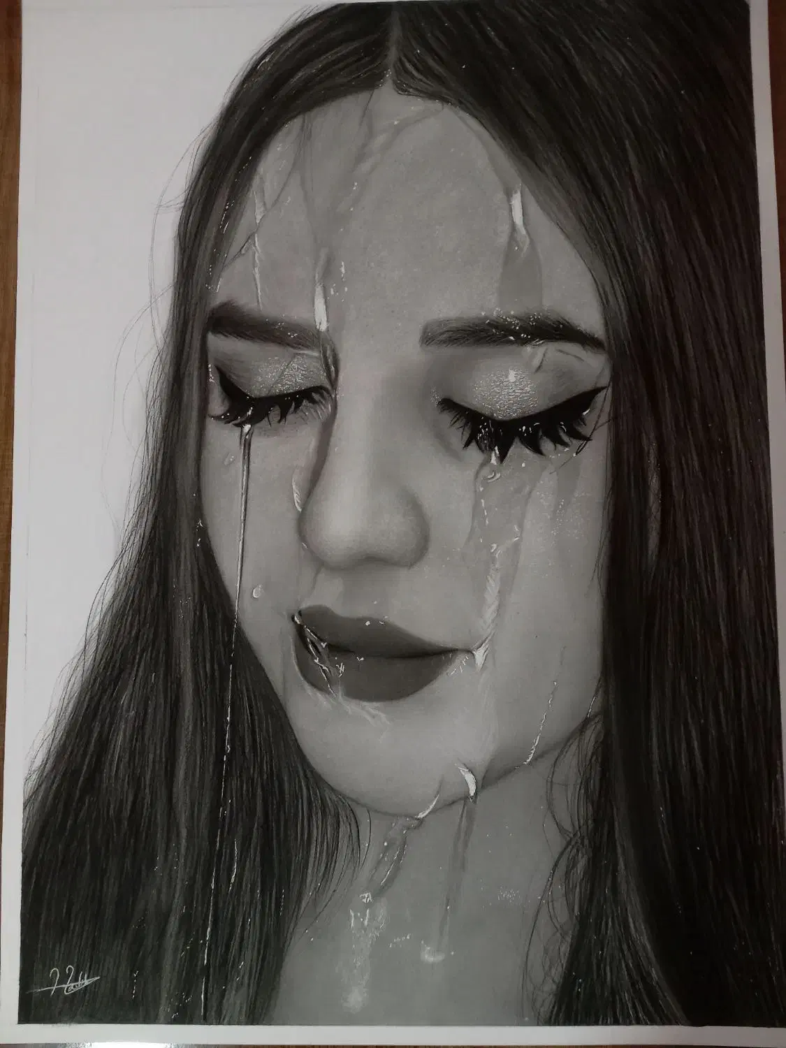 نقاشی سیاه قلم|تابلو، نقاشی، عکس|گرگان, |دیوار