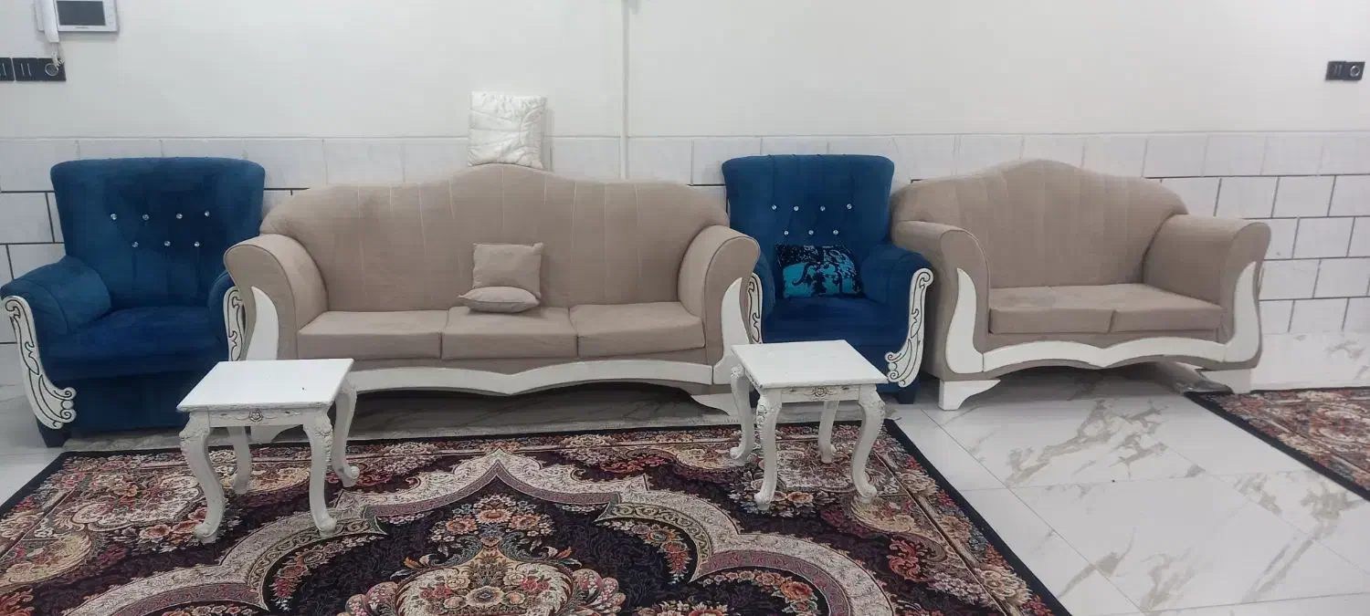 مبل دست دوم خانگی|مبلمان خانگی و میز عسلی|ابریشم, |دیوار