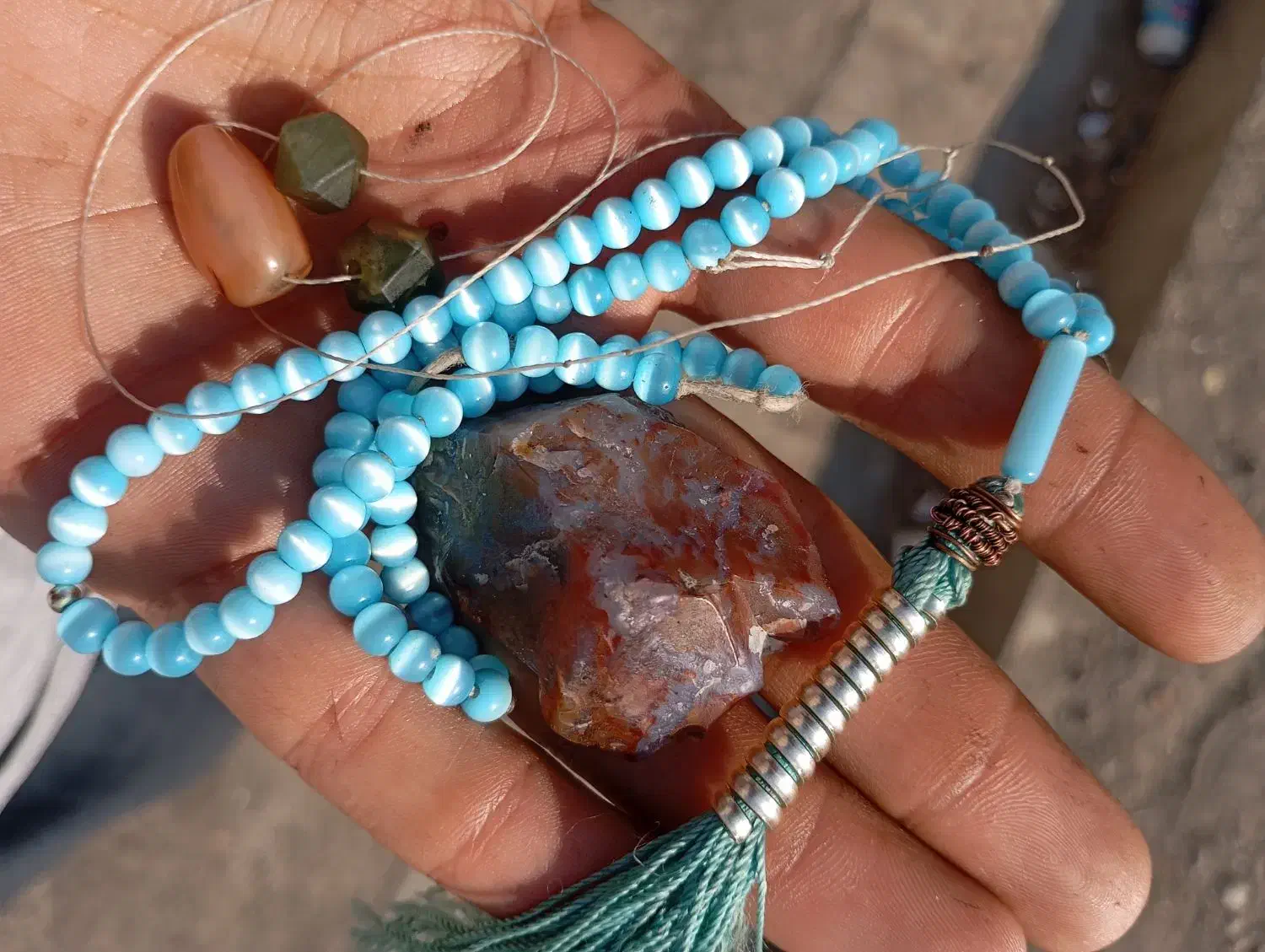 تسبیح سنگ درالعین عقیق یشم|جواهرات|فردیس, شهرک شهید حسینی|دیوار