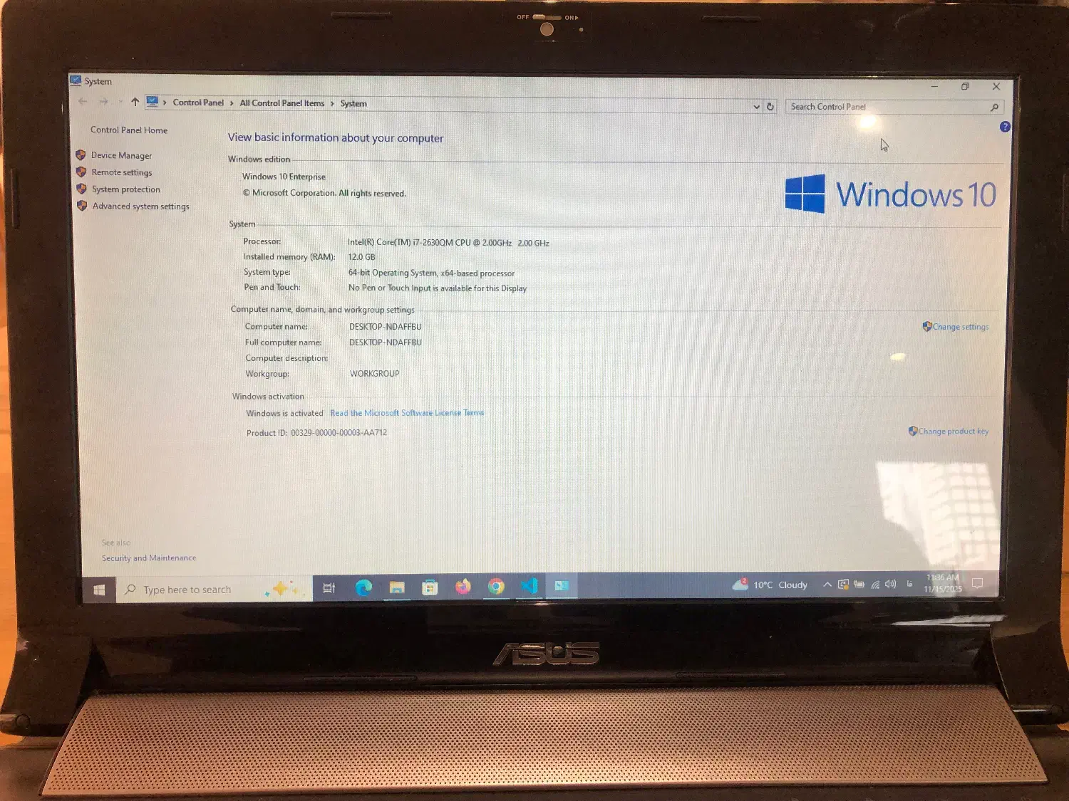 لپ تاب ایسوس|رایانه همراه|زنجان, |دیوار