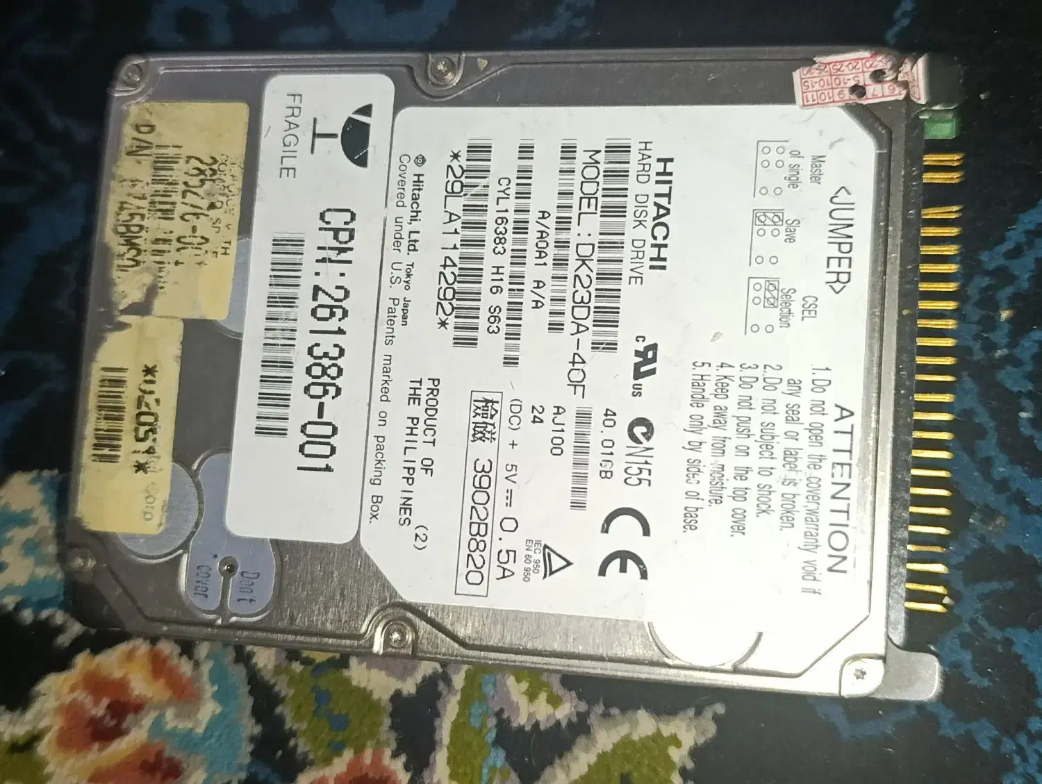 هارد لبتاب ۴۰۱گیگ hitachi|قطعات و لوازم جانبی رایانه|کرج, گلدشت|دیوار