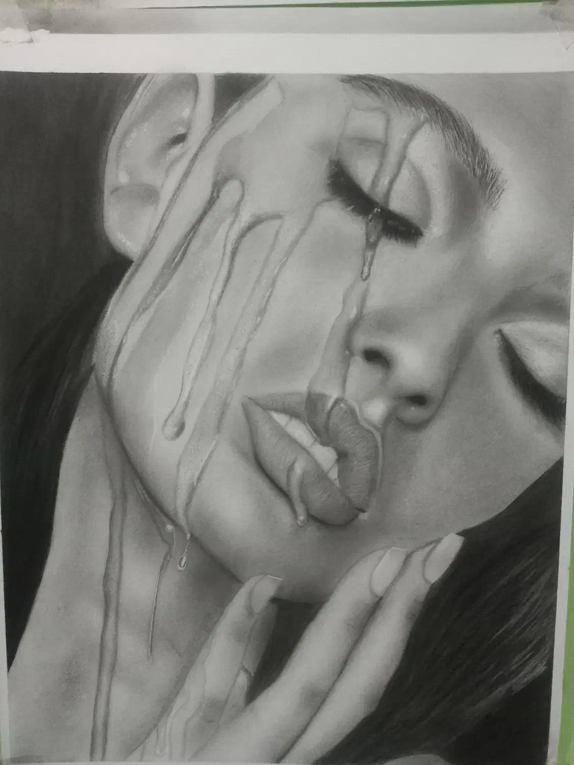 طراحی سیاه قلم|تابلو، نقاشی، عکس|خورموج, |دیوار