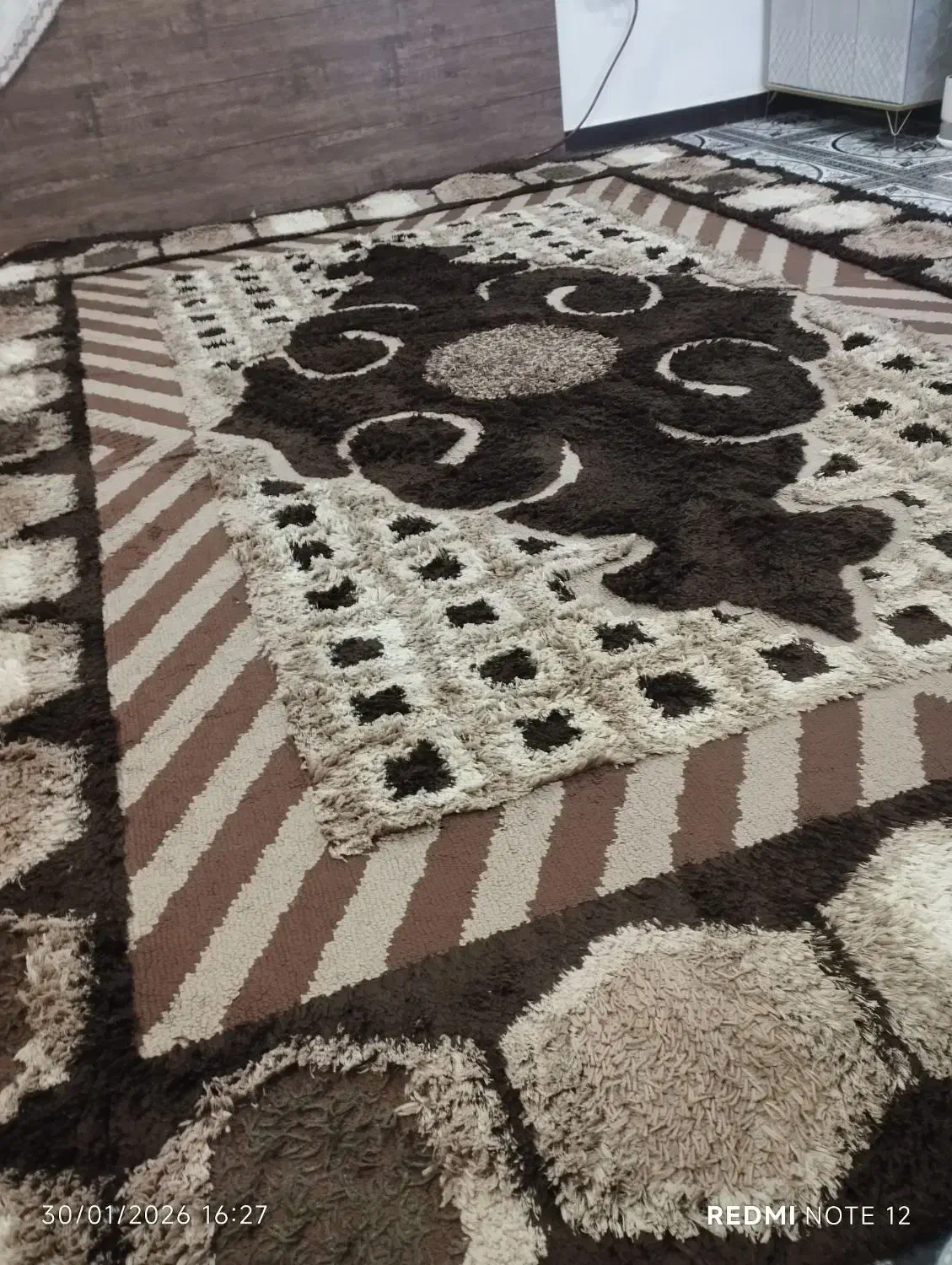 گلیم فرش قهوه ای ۱۲متری|گلیم، جاجیم، گبه|اهواز, شهرک رزمندگان|دیوار