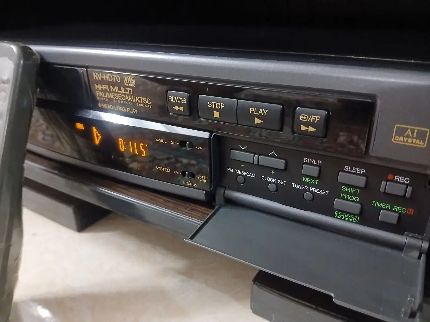 دستگاه ویدئو vhs .panasonic|پخش‌کننده DVD و ویدیو|آمل, |دیوار