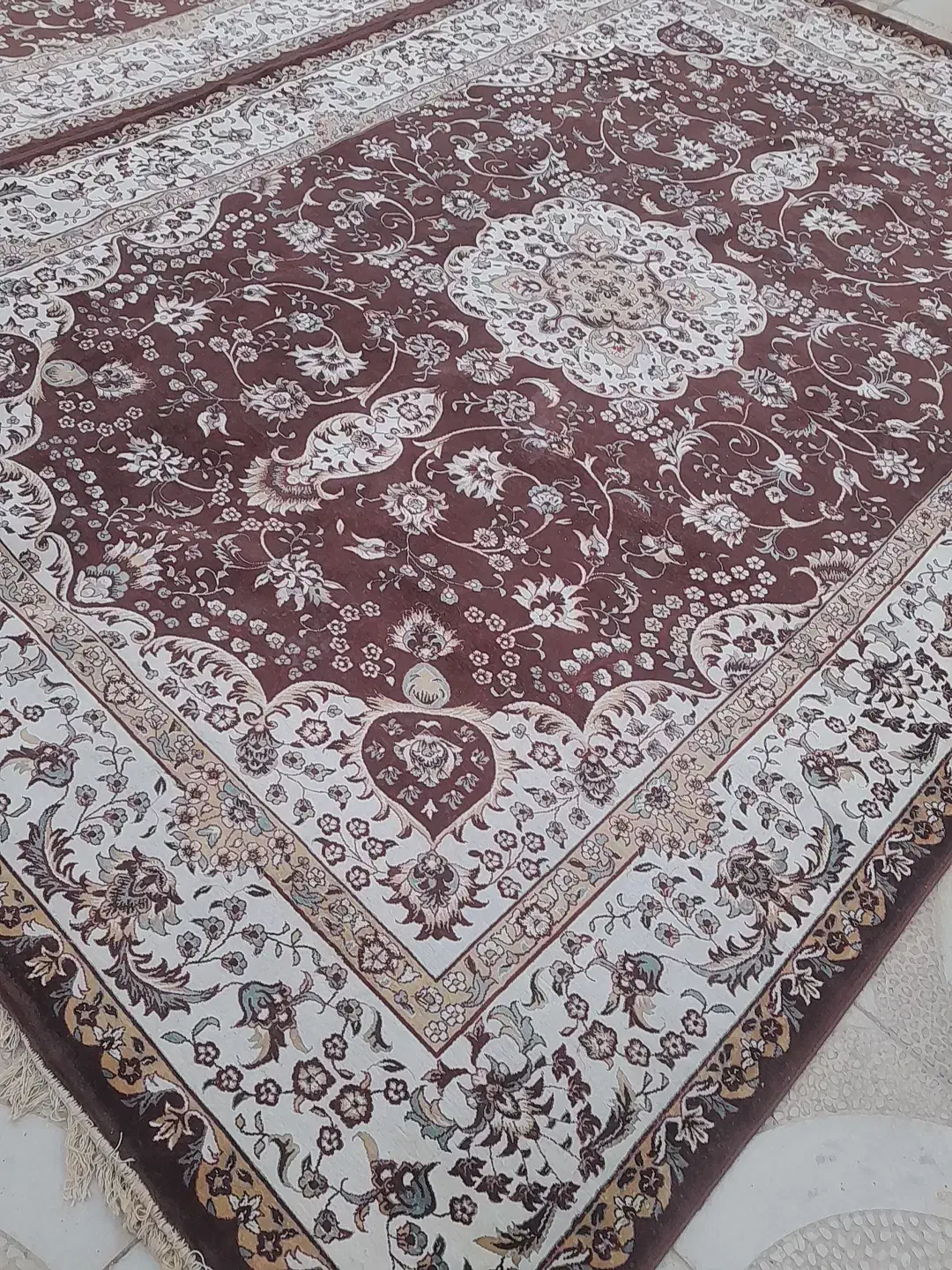 جفت فرش ۹ متری ابریشمی|فرش|شیروان (خراسان), |دیوار