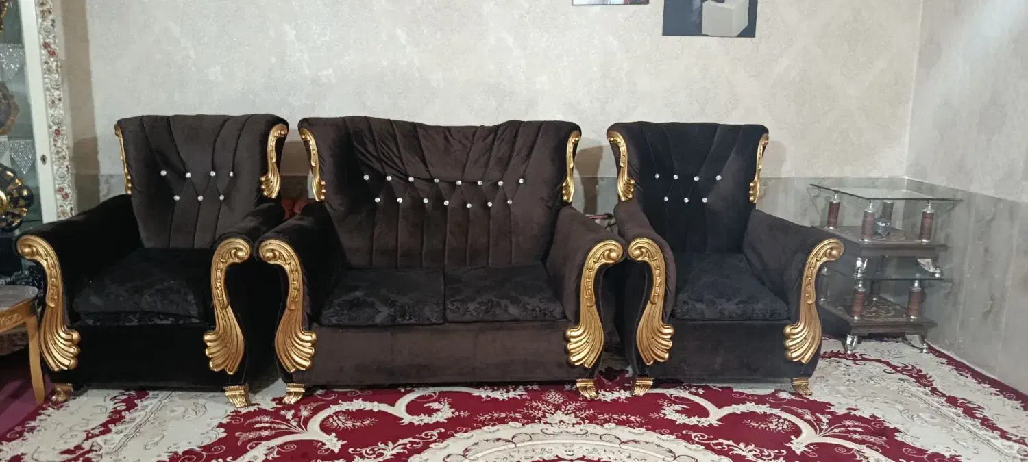 مبل راحتی ۷نفره|مبلمان خانگی و میز عسلی|آبش احمد, |دیوار