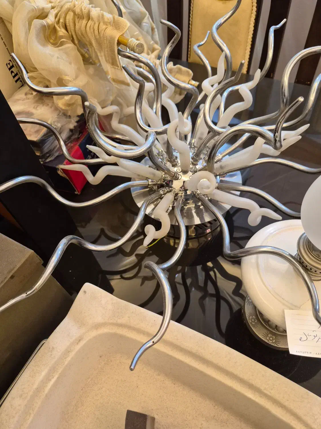 لوستر استیل فانتزی|لوستر و چراغ آویز|تهران, آجودانیه|دیوار