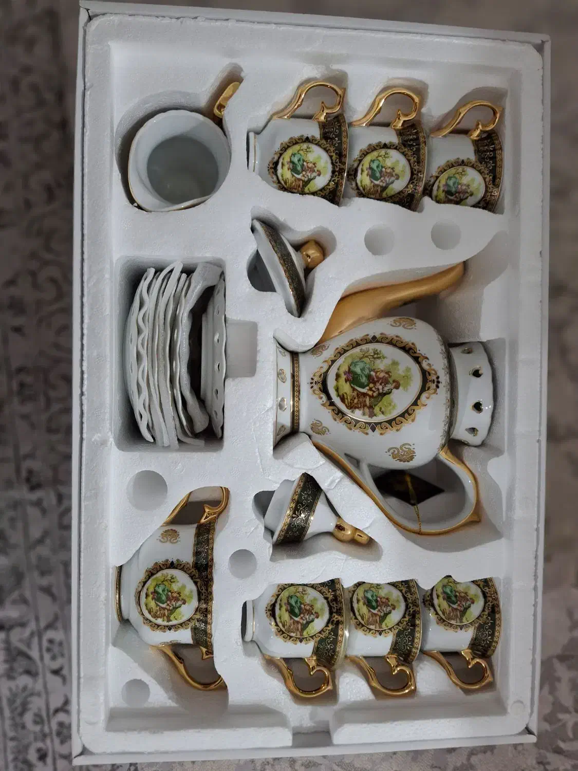 سرویس قهوه خوری اصل لیلی و مجنون|ظروف سرو و پذیرایی|بوشهر, |دیوار