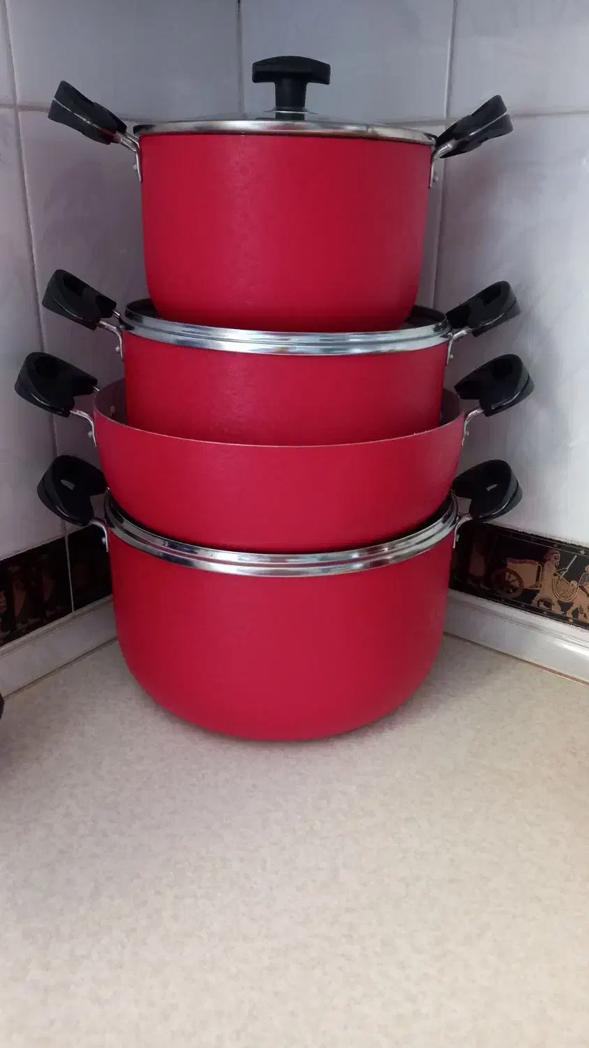 سرویس تفلون ۷ پارچه|ظروف پخت‌وپز|خوانسار, |دیوار