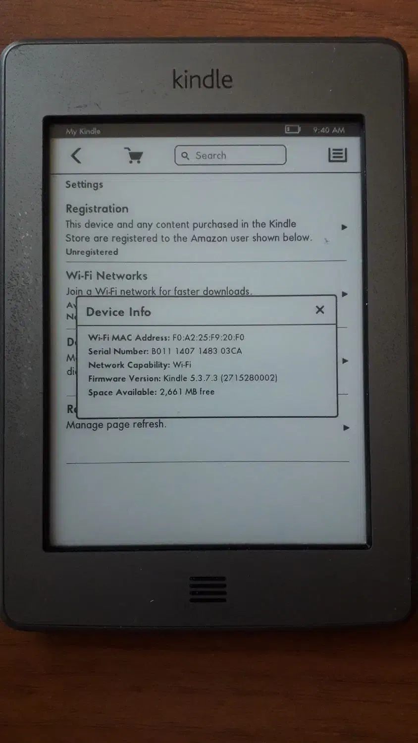 کتابخوان کیندل نسل ۴ سالم و تمیز|تبلت|تهران, امیر بهادر|دیوار
