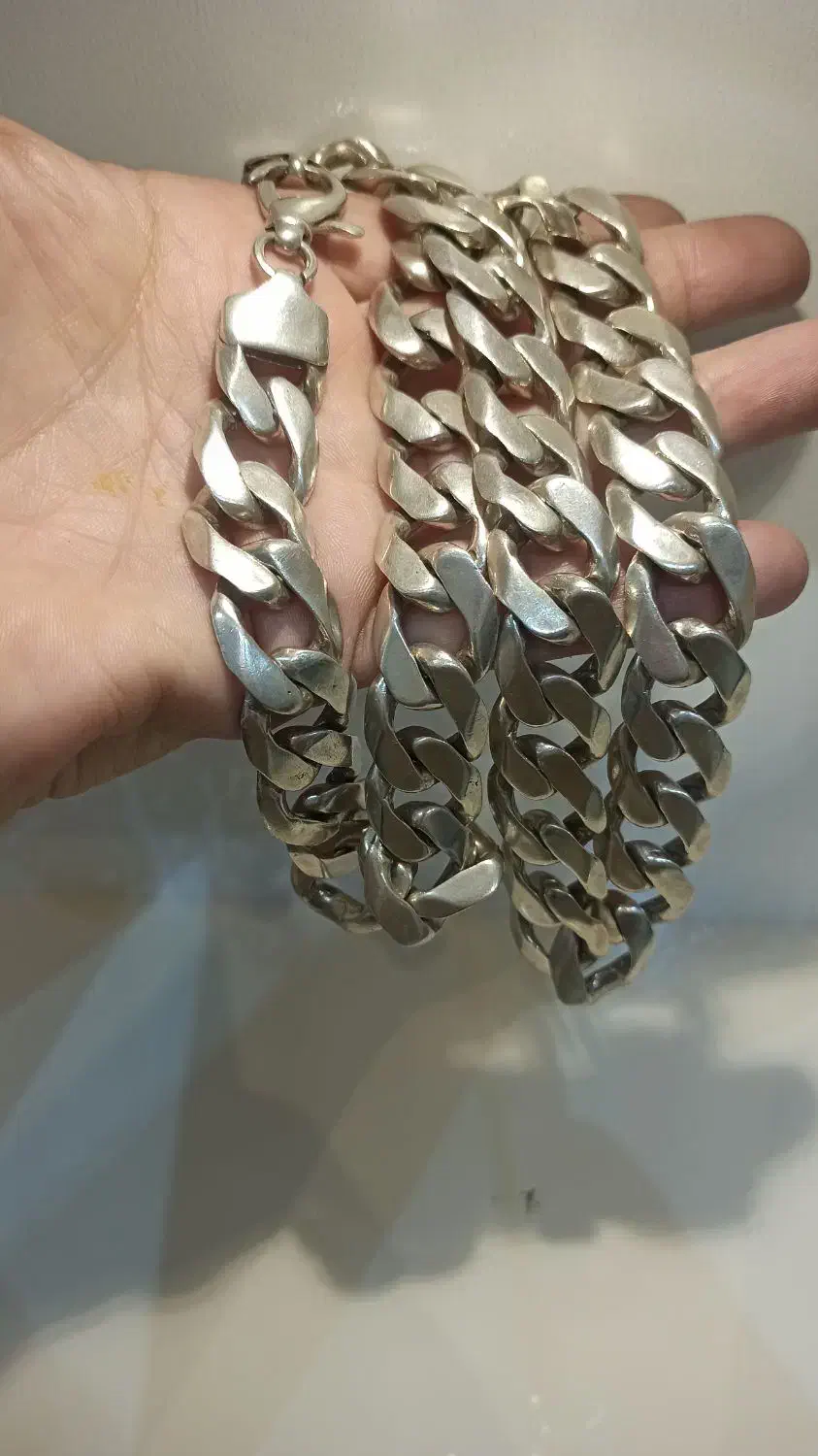 گردنبند نقره مردانه کارتیر|جواهرات|خرمآباد, |دیوار