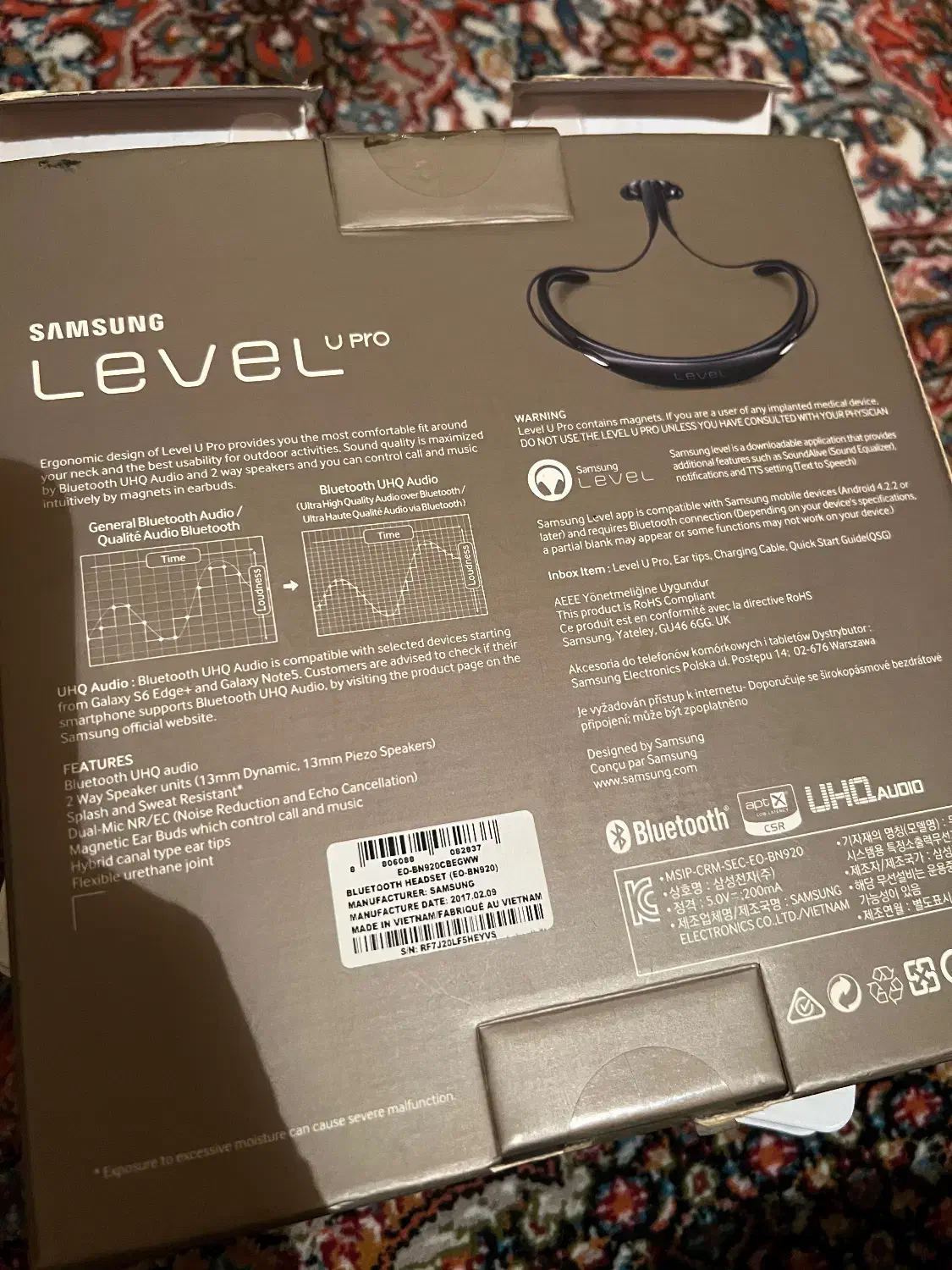 هدفون گردنی سامسونگ اورجینال ویتنام level u pro|لوازم جانبی موبایل و تبلت|تبریز, |دیوار