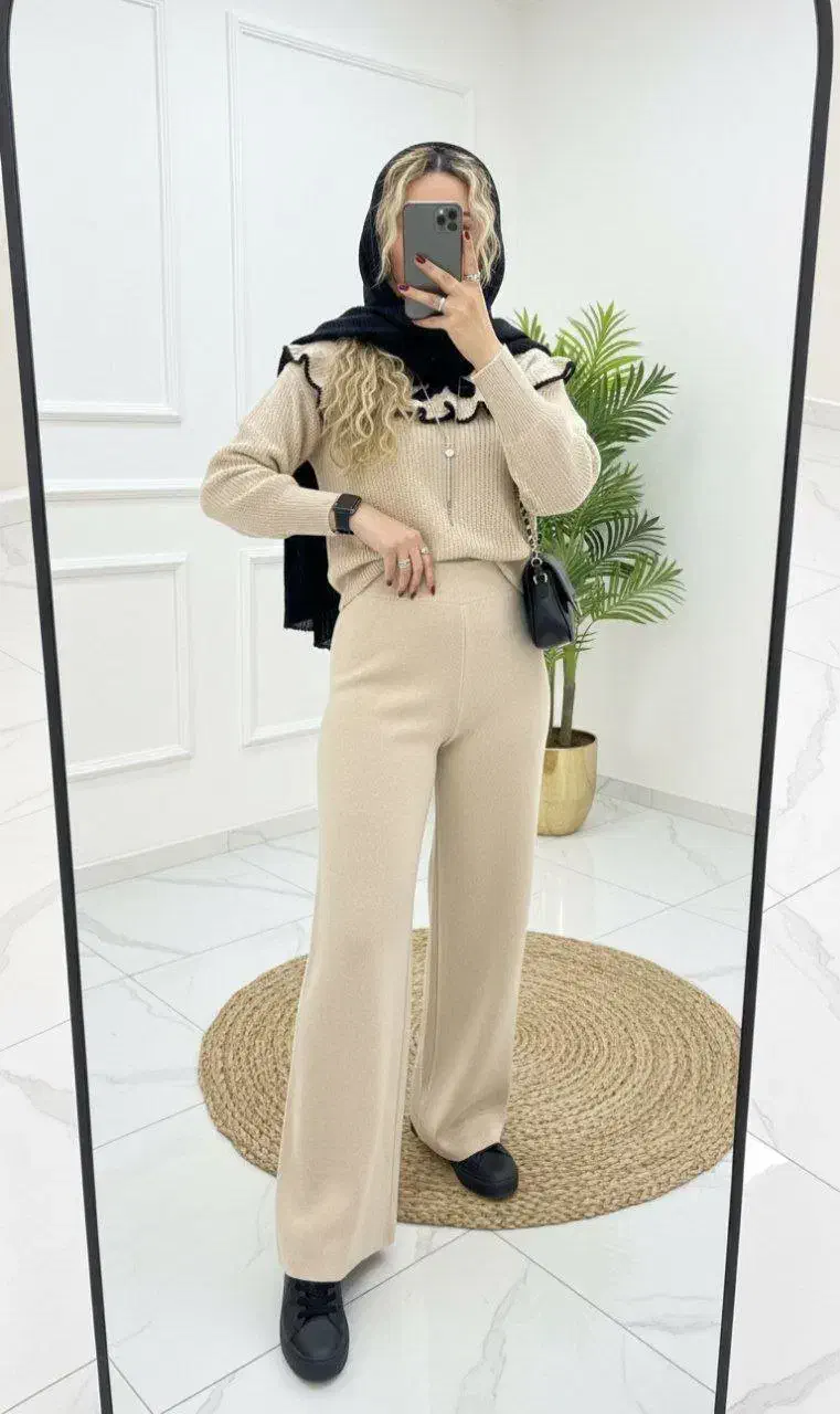 ست بافت با شلوار (فروش حضوری ندارم)|لباس|آزادشهر, |دیوار