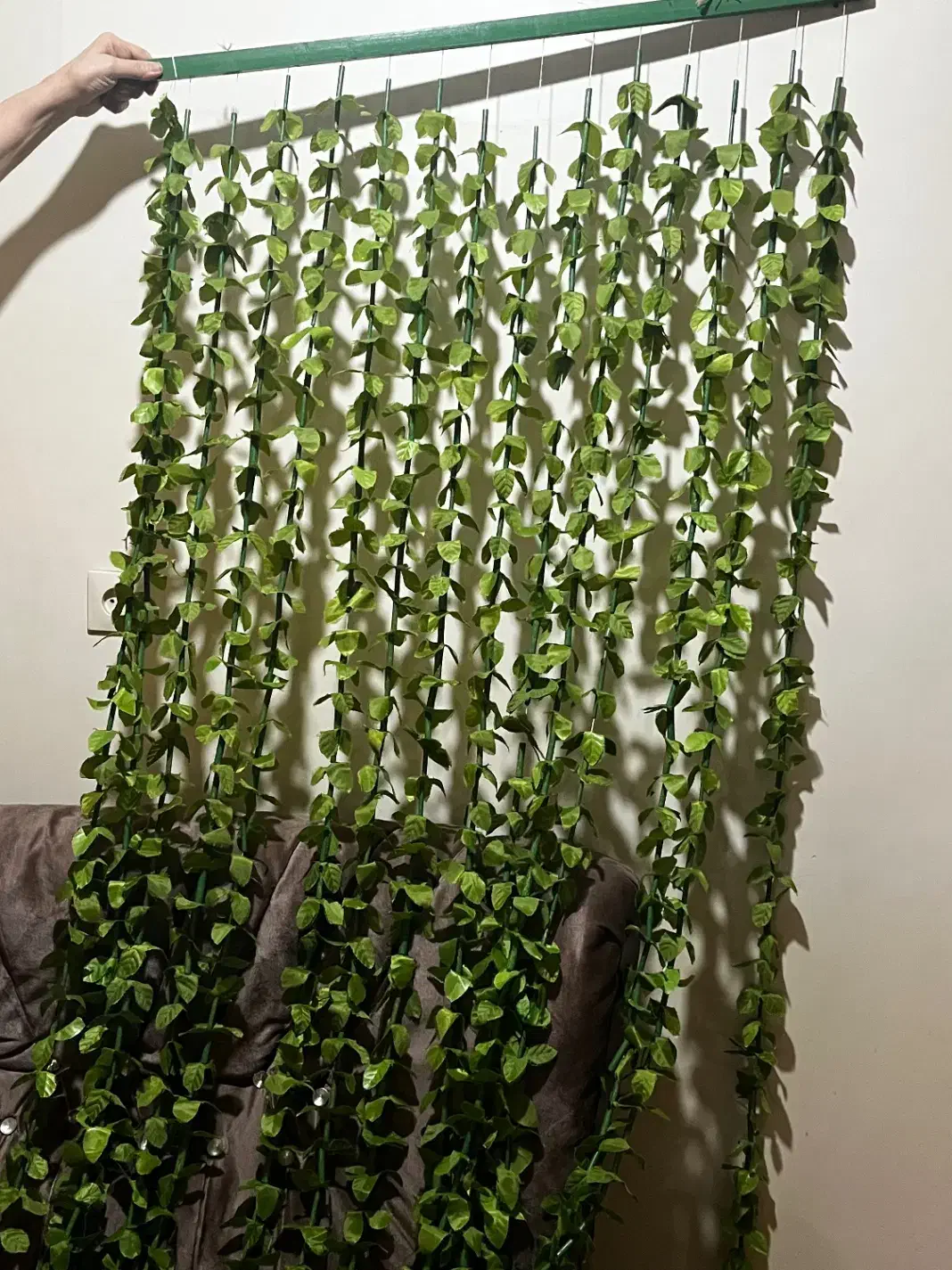 پرده ریسه ای برگ|گل مصنوعی|اهواز, کوروش|دیوار