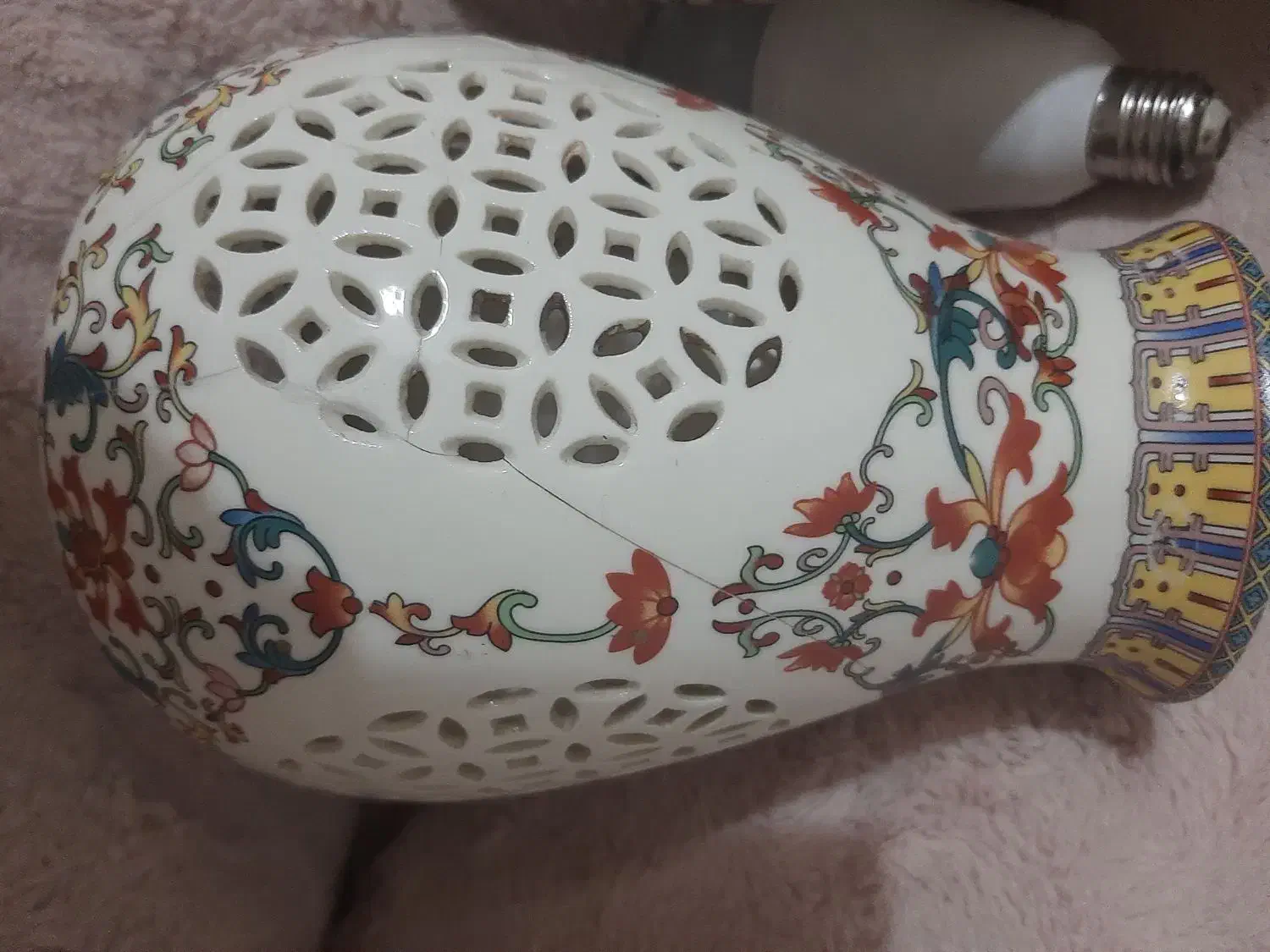 لوستر ۳شاخه چینی|لوستر و چراغ آویز|قرچک, زیبا شهر|دیوار