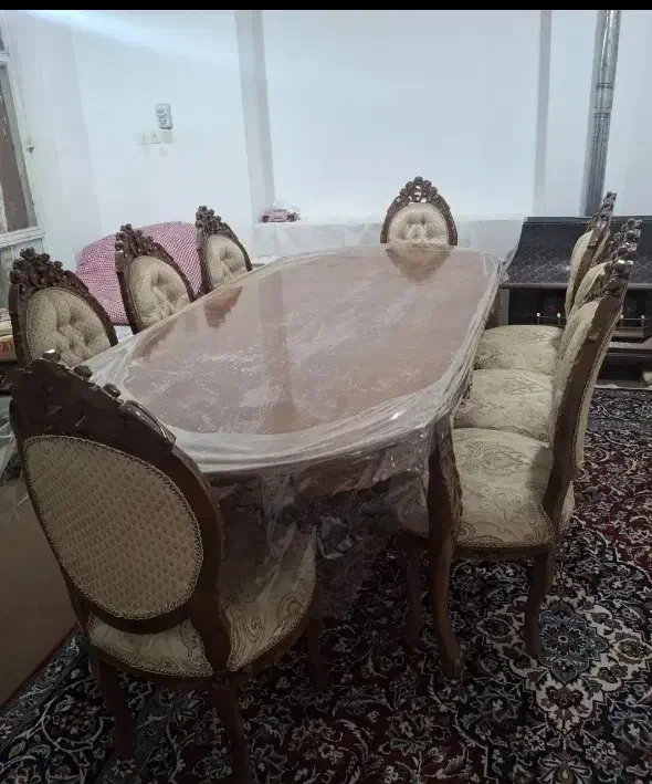 ناهارخوری 8نفره|میز و صندلی غذاخوری|شهرکرد, |دیوار