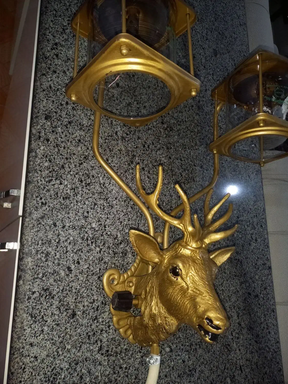 چراغ گازی برنز دیواری|لوستر و چراغ آویز|تبریز, |دیوار