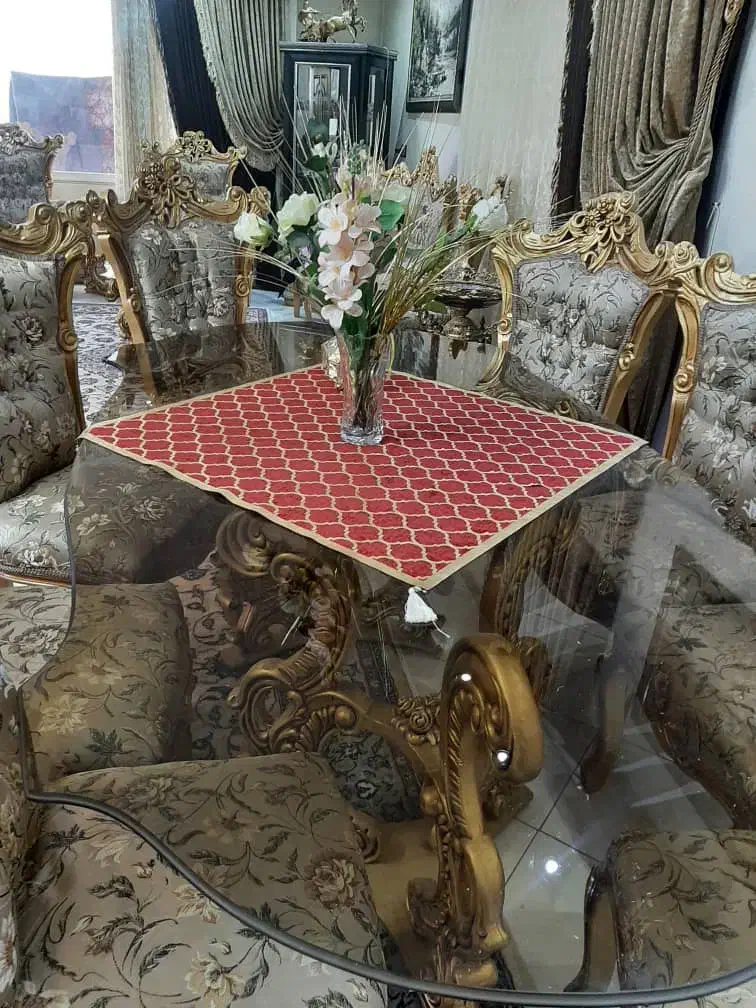 مبل سلطنتی ۷ نفره + مبل میز ناهارخوری ۸ نفره|مبلمان خانگی و میز عسلی|داران, |دیوار